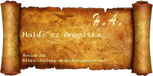 Halász Angelika névjegykártya